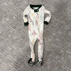Burt's Bees Baby Forest Print Footie Pajamas